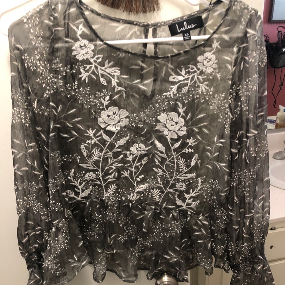 Lulus see through top
